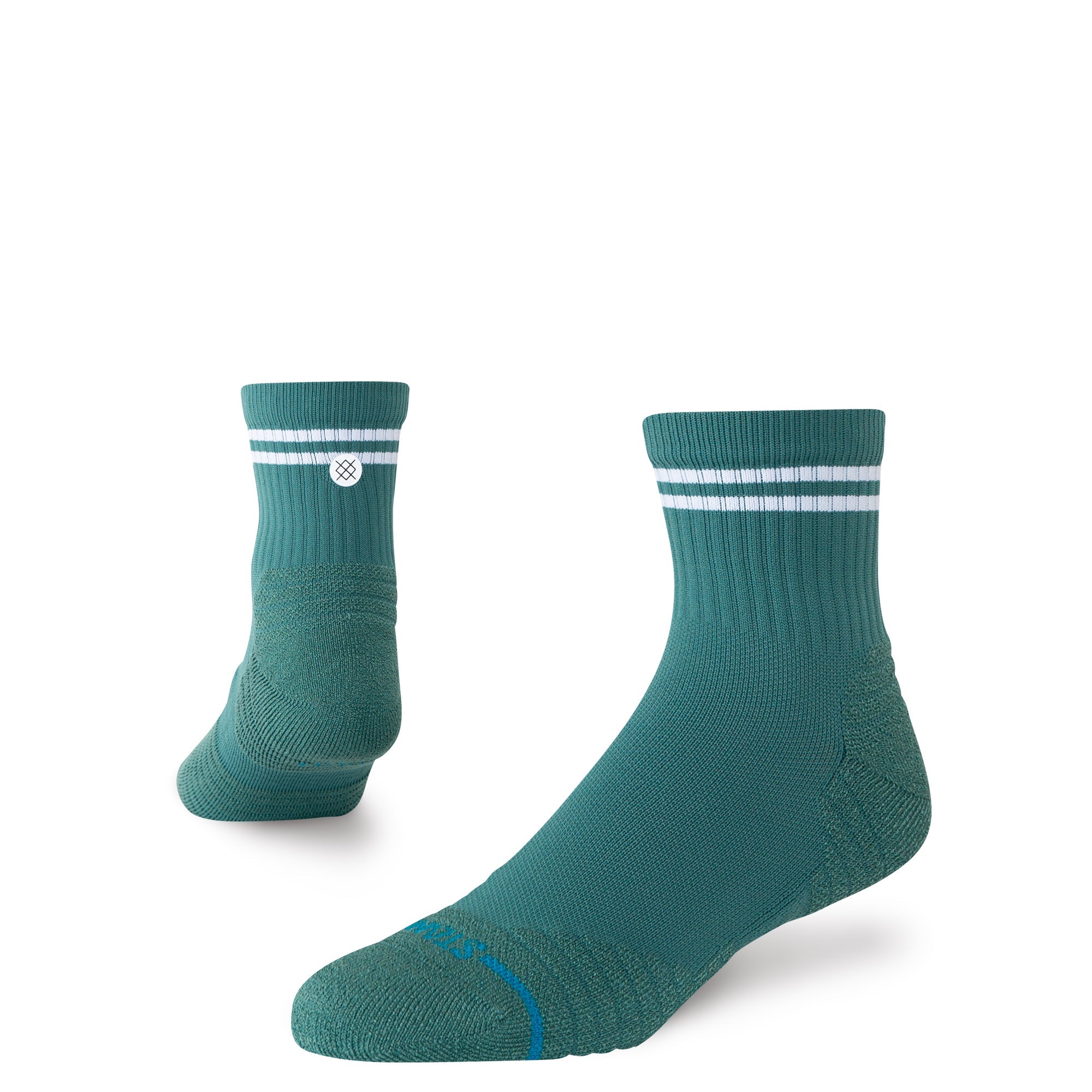 Lined Up Mid Quarter Socks