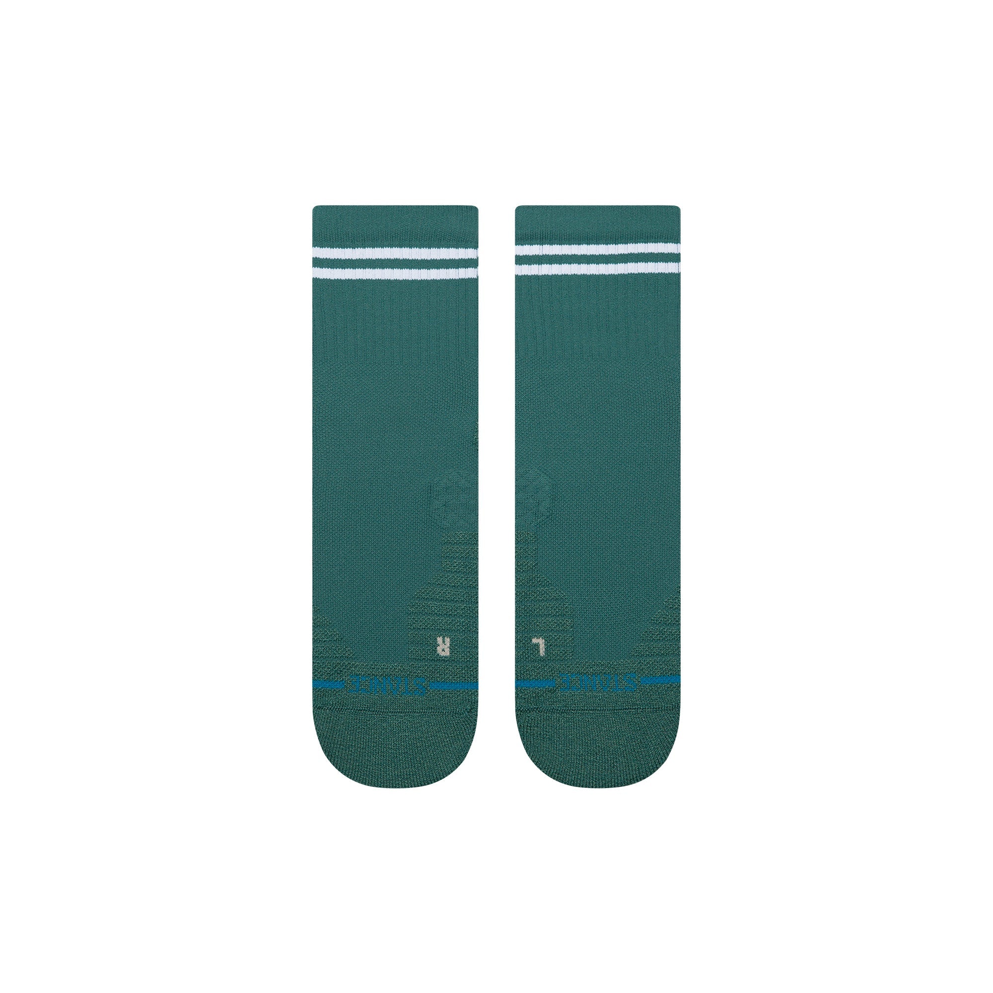 Lined Up Mid Quarter Socks
