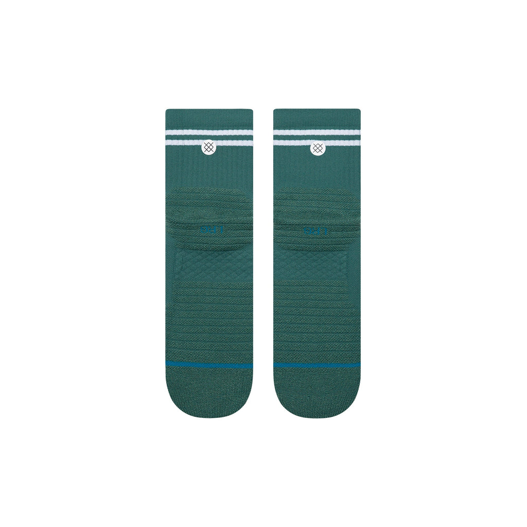 Lined Up Mid Quarter Socks