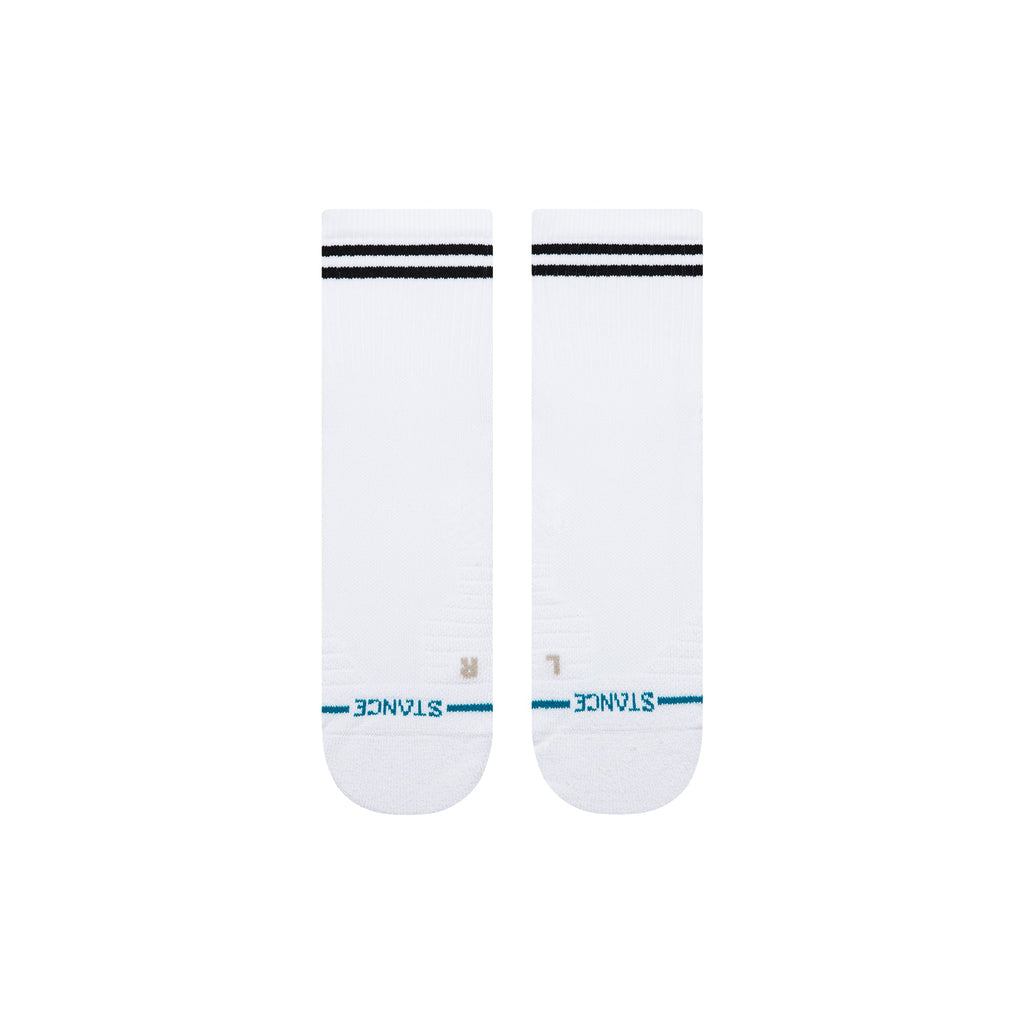 Lined Up Mid Quarter Socks
