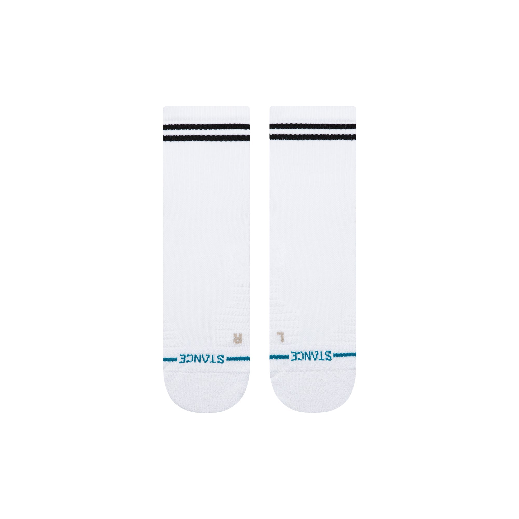 Lined Up Mid Quarter Socks
