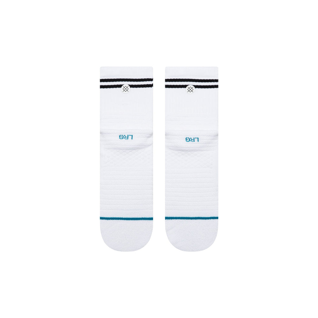Lined Up Mid Quarter Socks