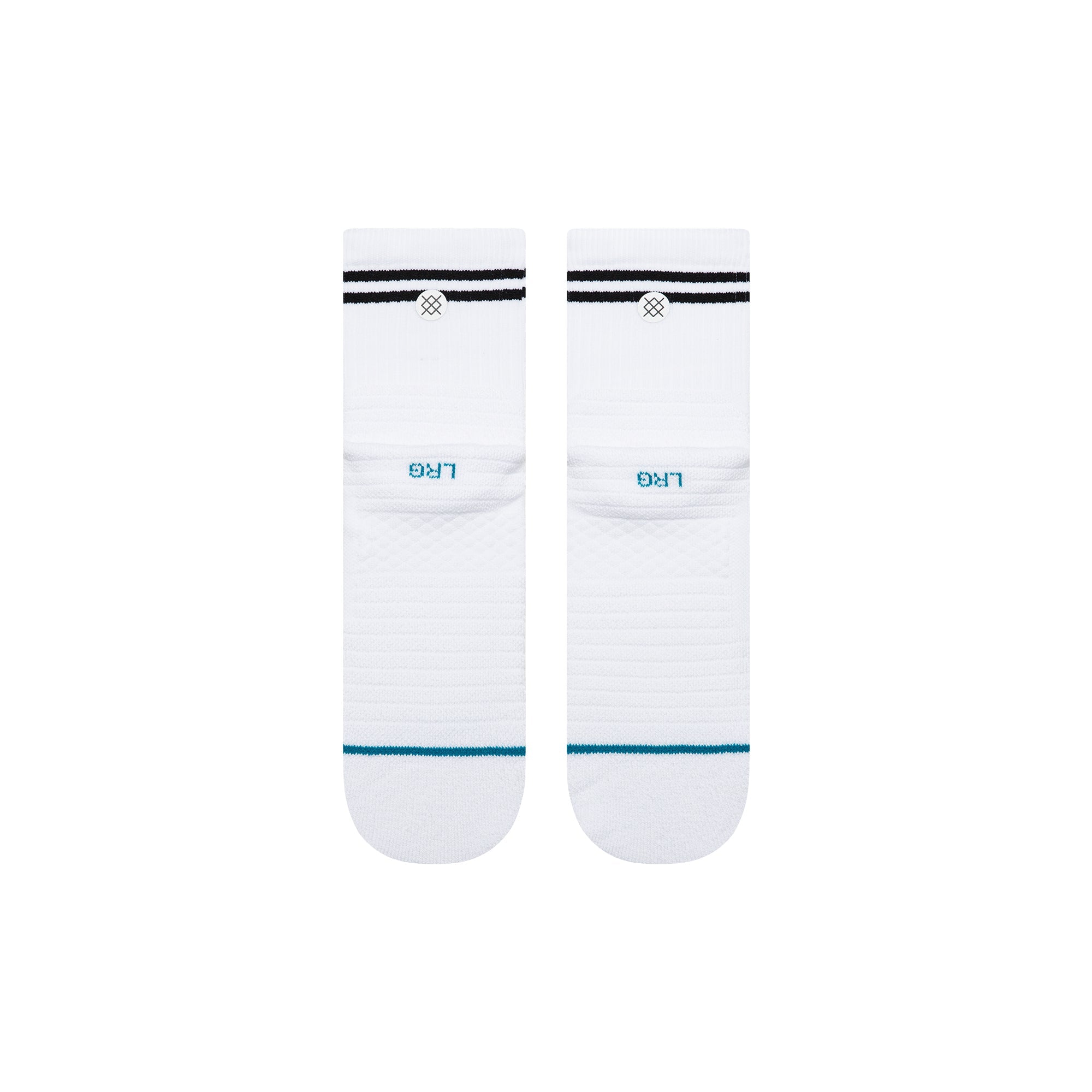 Lined Up Mid Quarter Socks