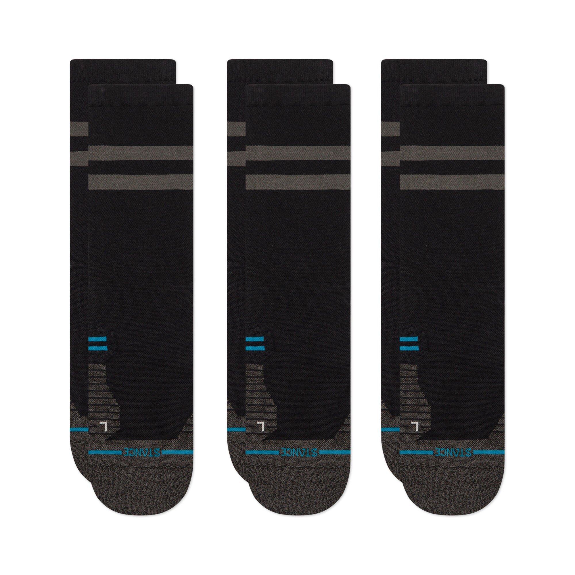 Mid-Cushion Performance Crew Socks 3 Pack