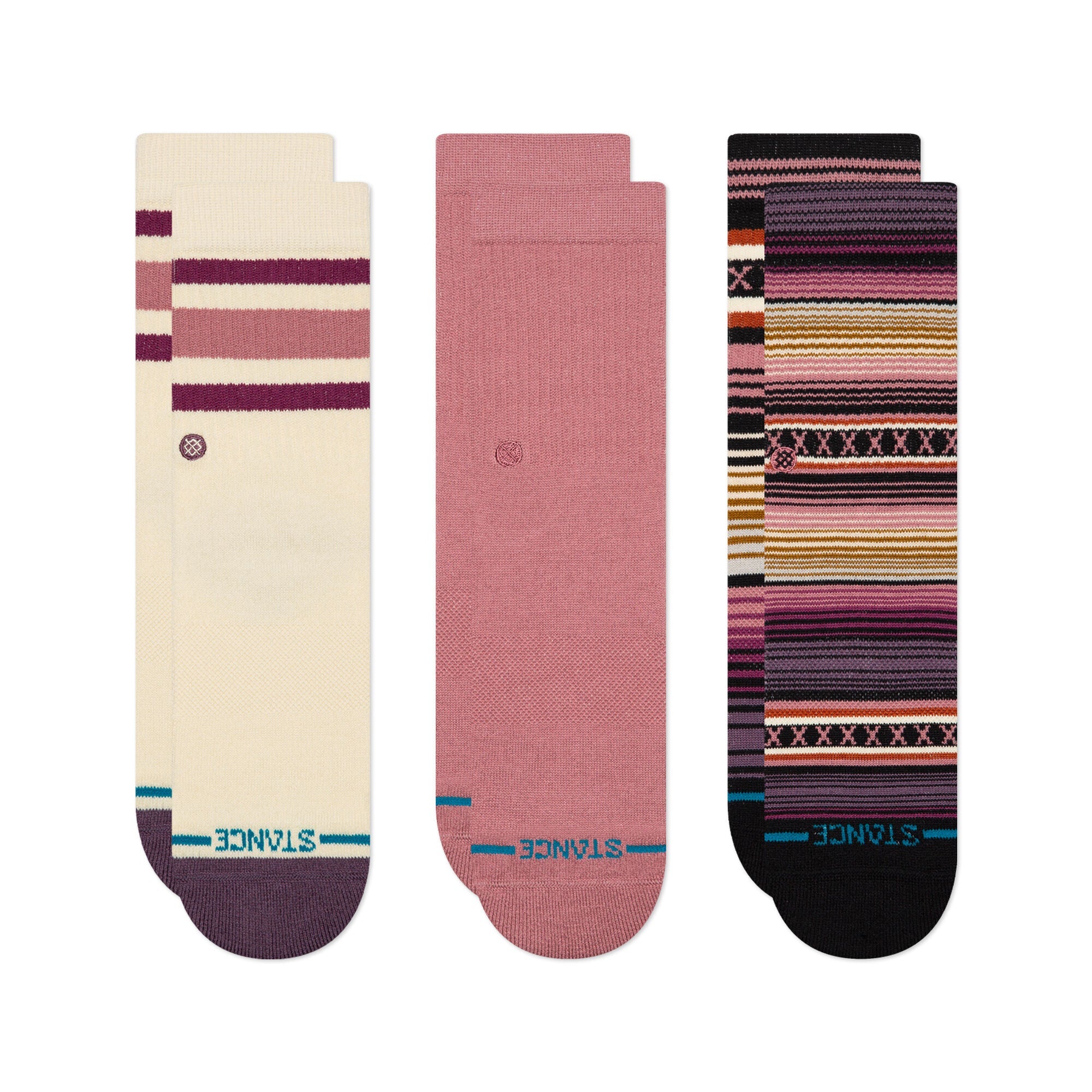 ICON MIXED KIDS CREW 3 PACK