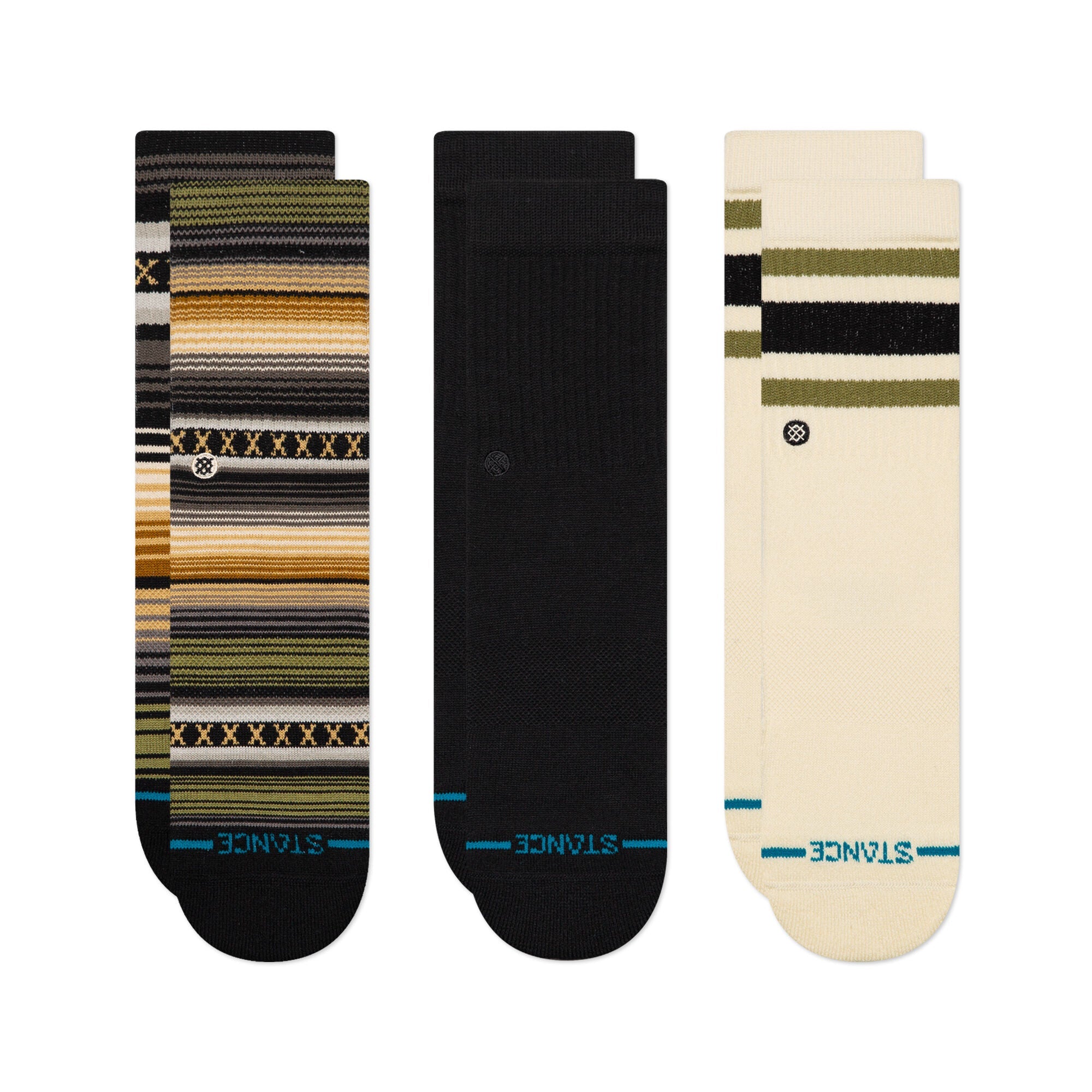 ICON MIXED KIDS CREW 3 PACK