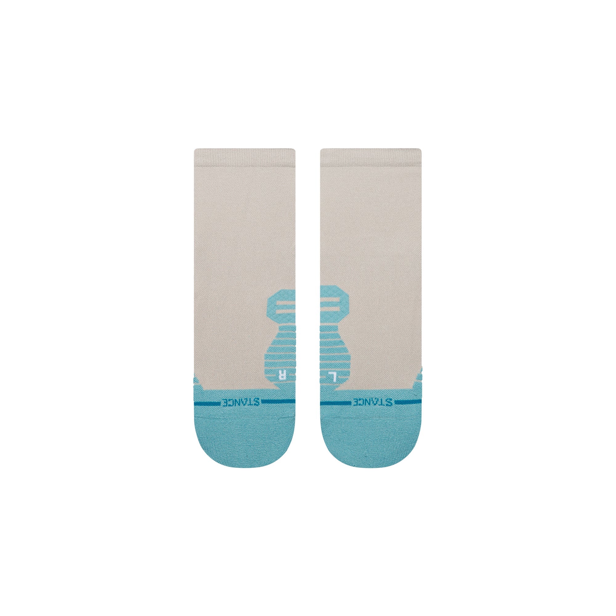 Two Tone Light Quarter Socks