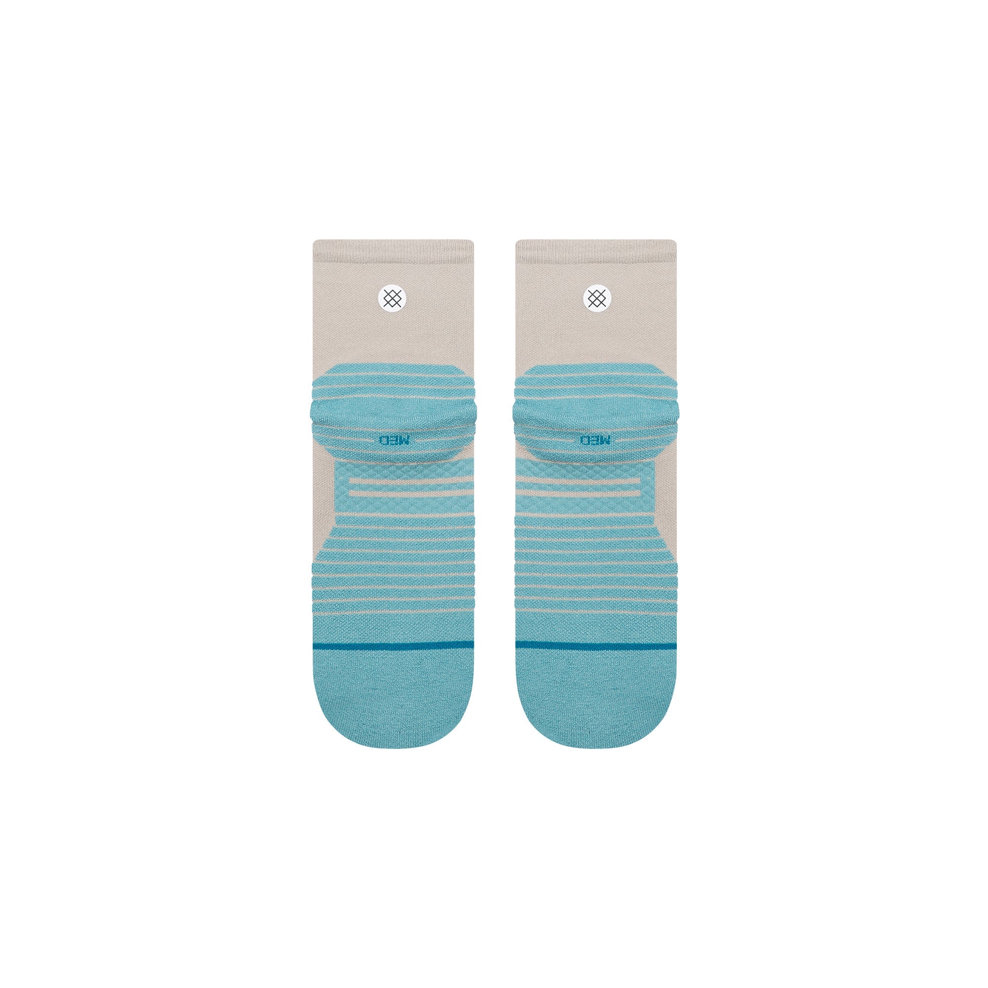 Two Tone Light Quarter Socks