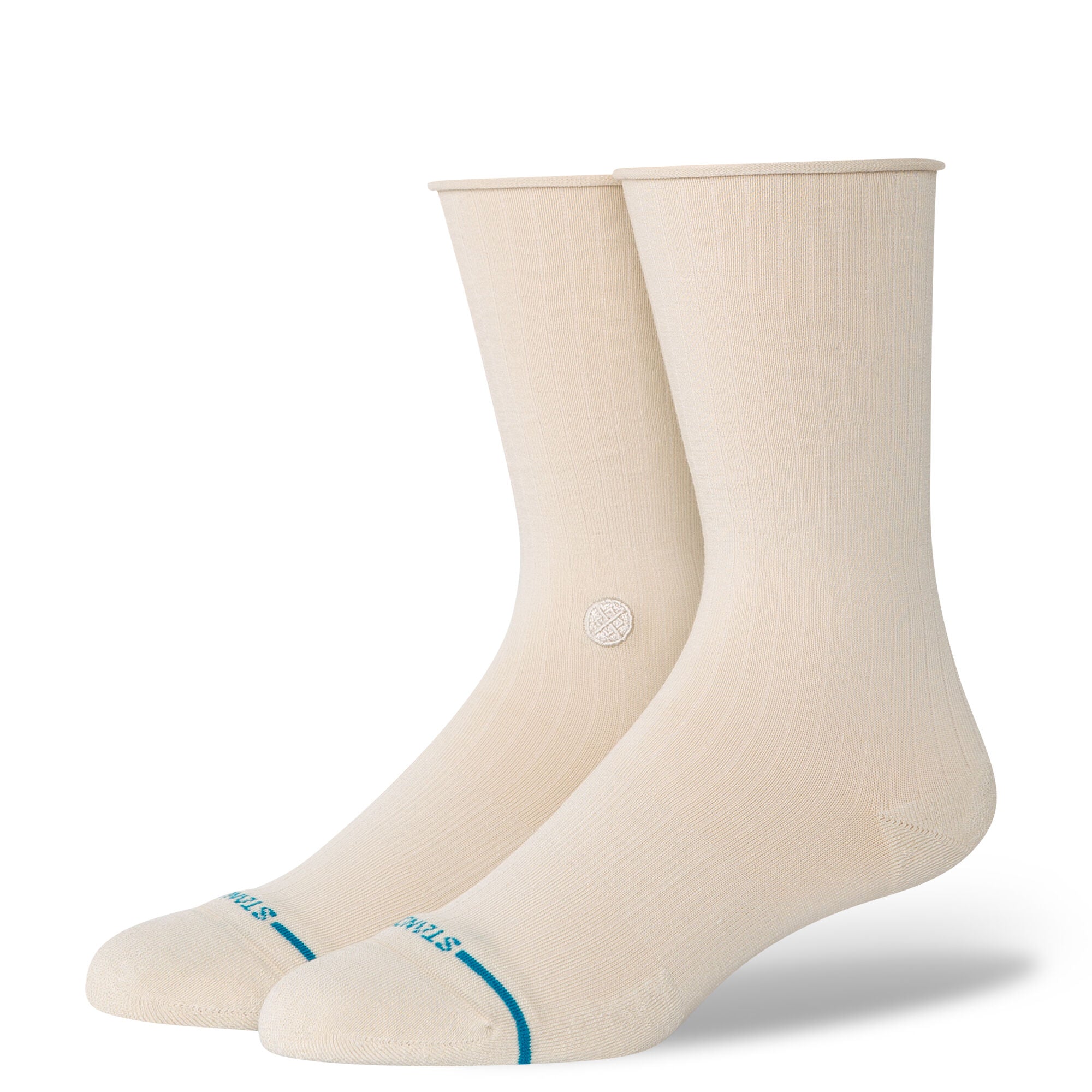 Rolled Crew Light Cushion Socks